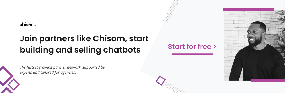 become a chatbot partner like chisom