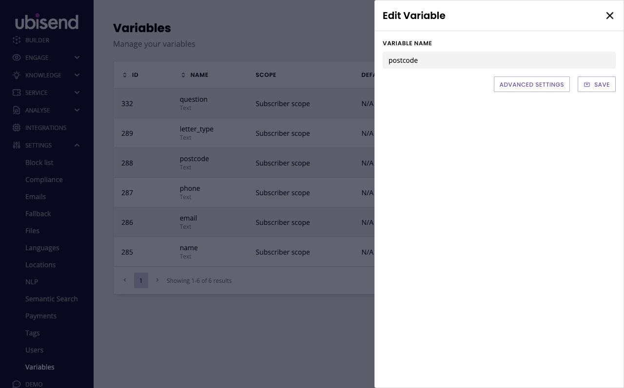 Use built-in variables for a seamless experience